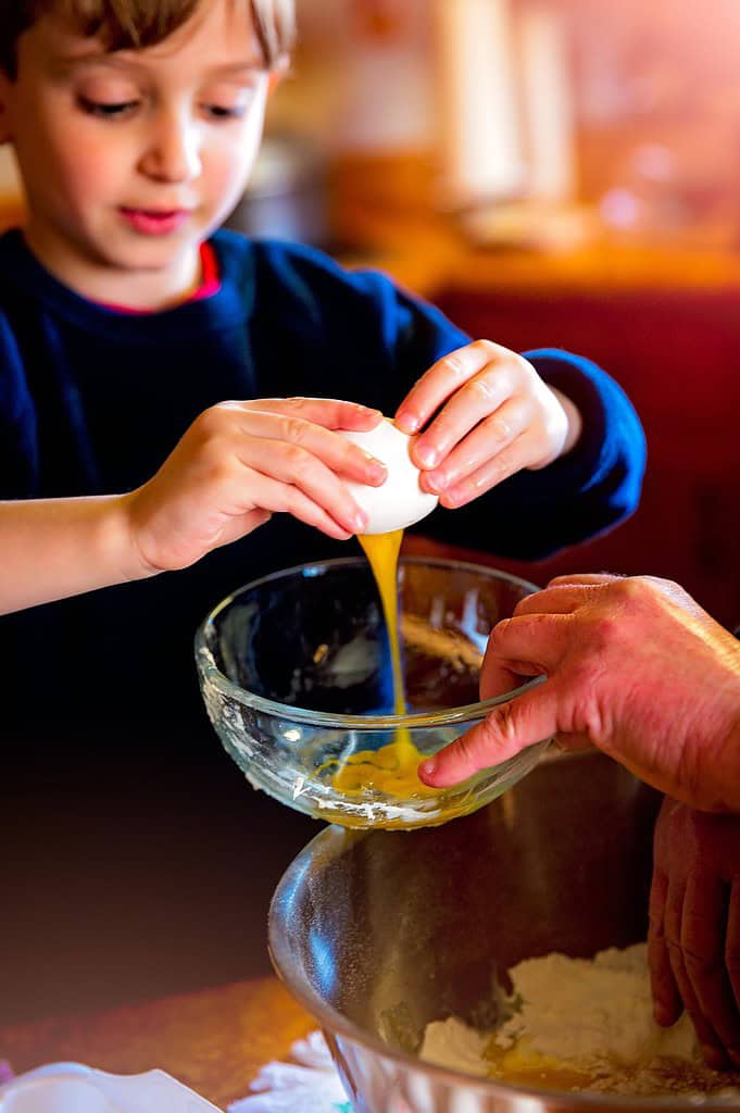 Meal prep with kids